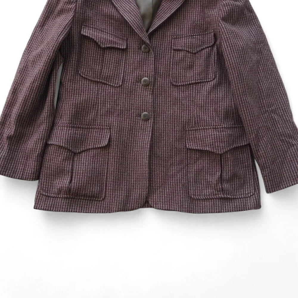 Harve Benard by Benard Holtzman Vintage Petite Wool Equestrian Blazer Women's 10 - Picture 6 of 6